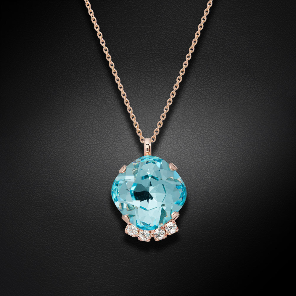 Kaklo papuošalas moterims Diamond Sky "Crete (Aqua Bohemica)" su Preciosa™ kristalais DS01K617 цена и информация | Kaklo papuošalai | pigu.lt