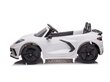 Dvivietis vaikiškas elektromobilis Corvette Stingray, baltas цена и информация | Elektromobiliai vaikams | pigu.lt