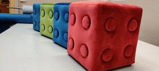 Pufas Panel4you Lego, įvairių spalvų цена и информация | Детские диваны, кресла | pigu.lt