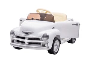 Детский электромобиль Chevrolet 3100 Classic, 12 вольт одноместный, белый цена и информация | Электромобили для детей | pigu.lt