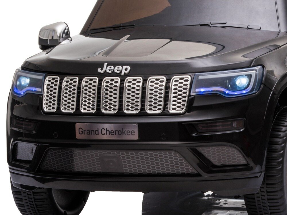 Vienvietis vaikiškas elektromobilis Jeep Grand Cherokee, juodas цена и информация | Elektromobiliai vaikams | pigu.lt