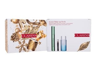 Набор Clarins Mascara Supra Lift &amp; Curl: карандаш для глаз Crayon Kohl 01 Mini Eye Pencil, 0,39 г, средство для снятия макияжа Instant Eye Make Up Remover, 30 мл, тушь для ресниц Mascara Supra Lift &amp; Curl, 8 мл цена и информация | Тушь, средства для роста ресниц, тени для век, карандаши для глаз | pigu.lt