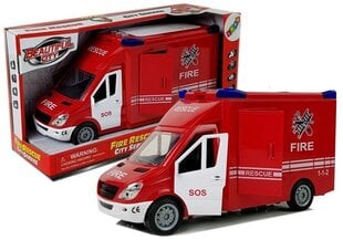 Žaislinis gaisrinės automobilis su šviesos ir garso efektais Lean Toys kaina ir informacija | Žaislai berniukams | pigu.lt