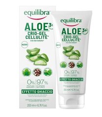 Stangrinamasis kūno gelis Equilibra Aloe Crio Cellul, 200 ml kaina ir informacija | Anticeliulitinės, stangrinamosios priemonės | pigu.lt