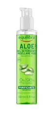 Micelinis veido valymo gelis Equilibra Aloe 3+, 200 ml цена и информация | Средства для очищения лица | pigu.lt