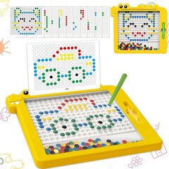 Montessori magnetinė lenta Woopie, geltona kaina ir informacija | Lavinamieji žaislai | pigu.lt