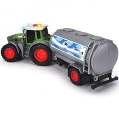 Žaislinis traktorius su pieno priekaba, Dickie Farm Fendt, pilkas kaina ir informacija | Žaislai berniukams | pigu.lt
