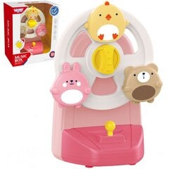 Muzikinė dėžutė - karuselė Woopie, rožinė kaina ir informacija | Žaislai kūdikiams | pigu.lt