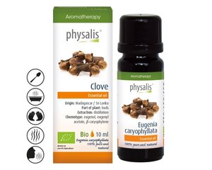 Gvazdikėlių eterinis aliejus Aromatherapy Physalis, 10 ml цена и информация | Эфирные, косметические масла, гидролаты | pigu.lt