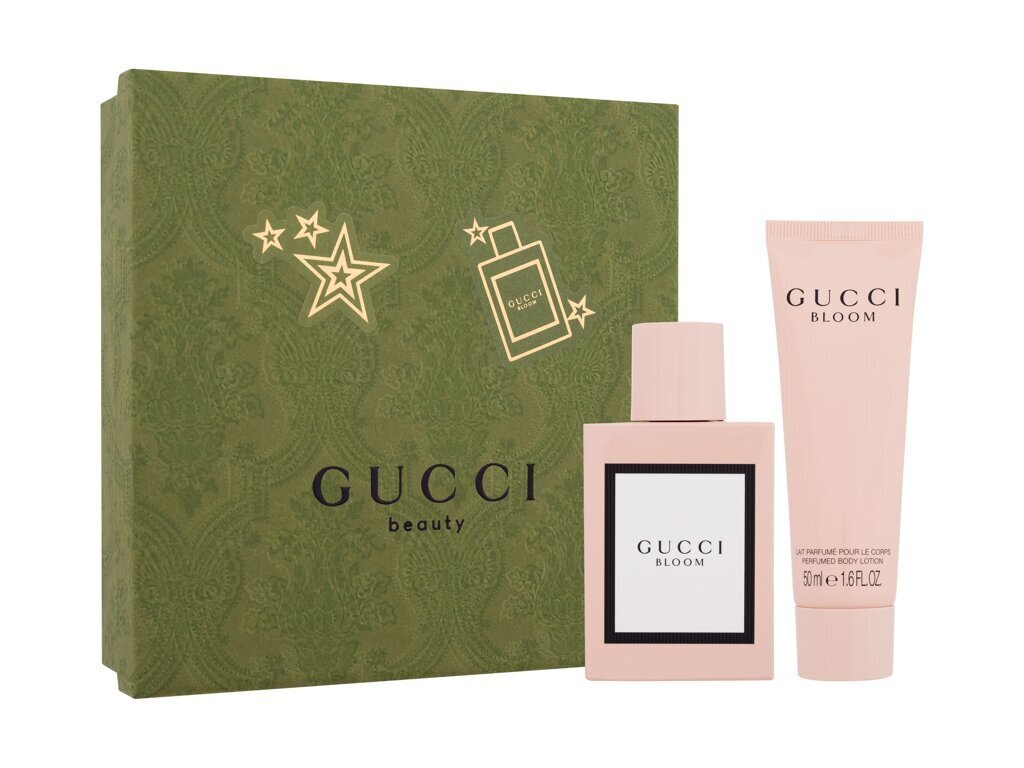 Rinkinys Gucci Bloom moterims, EDP 50 ml + kūno losjonas 50 ml kaina ir informacija | Kvepalai moterims | pigu.lt