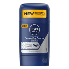 Карандашный дезодорант Nivea Men Derma Dry Control, 50 мл цена и информация | Дезодоранты | pigu.lt