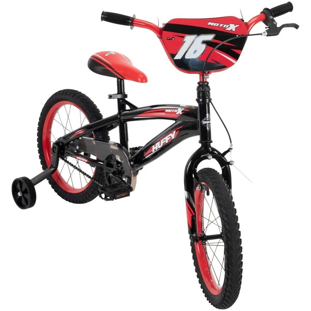 Vaikiškas dviratis Huffy Moto X 71809W, 16", juodas/raudonas цена и информация | Dviračiai | pigu.lt