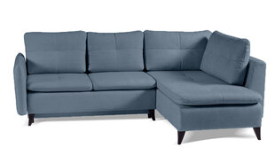 Угловой диван NAVARA - L-образный мягкий уголок, кушетка, гостиная, универсальный (цвет: синий пуфик: UNI) цена и информация | Угловые диваны | pigu.lt