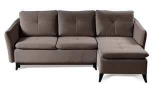 Kampinė sofa Lupo, ruda kaina ir informacija | Minkšti kampai | pigu.lt