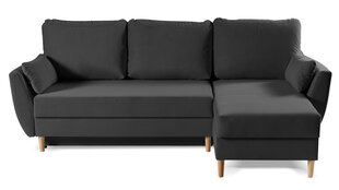 Kampinė sofa Ditto, juoda kaina ir informacija | Minkšti kampai | pigu.lt