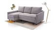 Kampinė sofa Miumiu, pilka kaina ir informacija | Minkšti kampai | pigu.lt