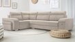 Kampinė sofa Softi, smėlio spalvos kaina ir informacija | Minkšti kampai | pigu.lt