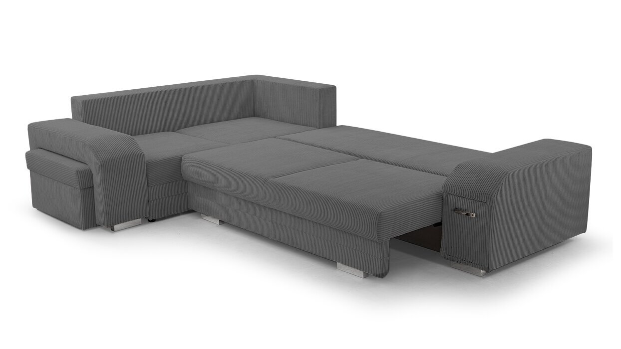 Kampinė sofa Softi, pilka kaina ir informacija | Minkšti kampai | pigu.lt