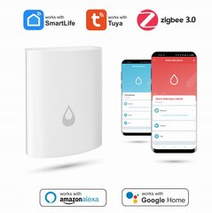 Zigbee 3.0 Tuya Smartlife potvynių jutiklis цена и информация | Датчики | pigu.lt