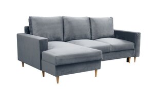 Kampinė sofa Bambi, pilka kaina ir informacija | Minkšti kampai | pigu.lt