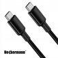 Heckermann USB-C - USB-C, 2 m kaina ir informacija | Kabeliai ir laidai | pigu.lt