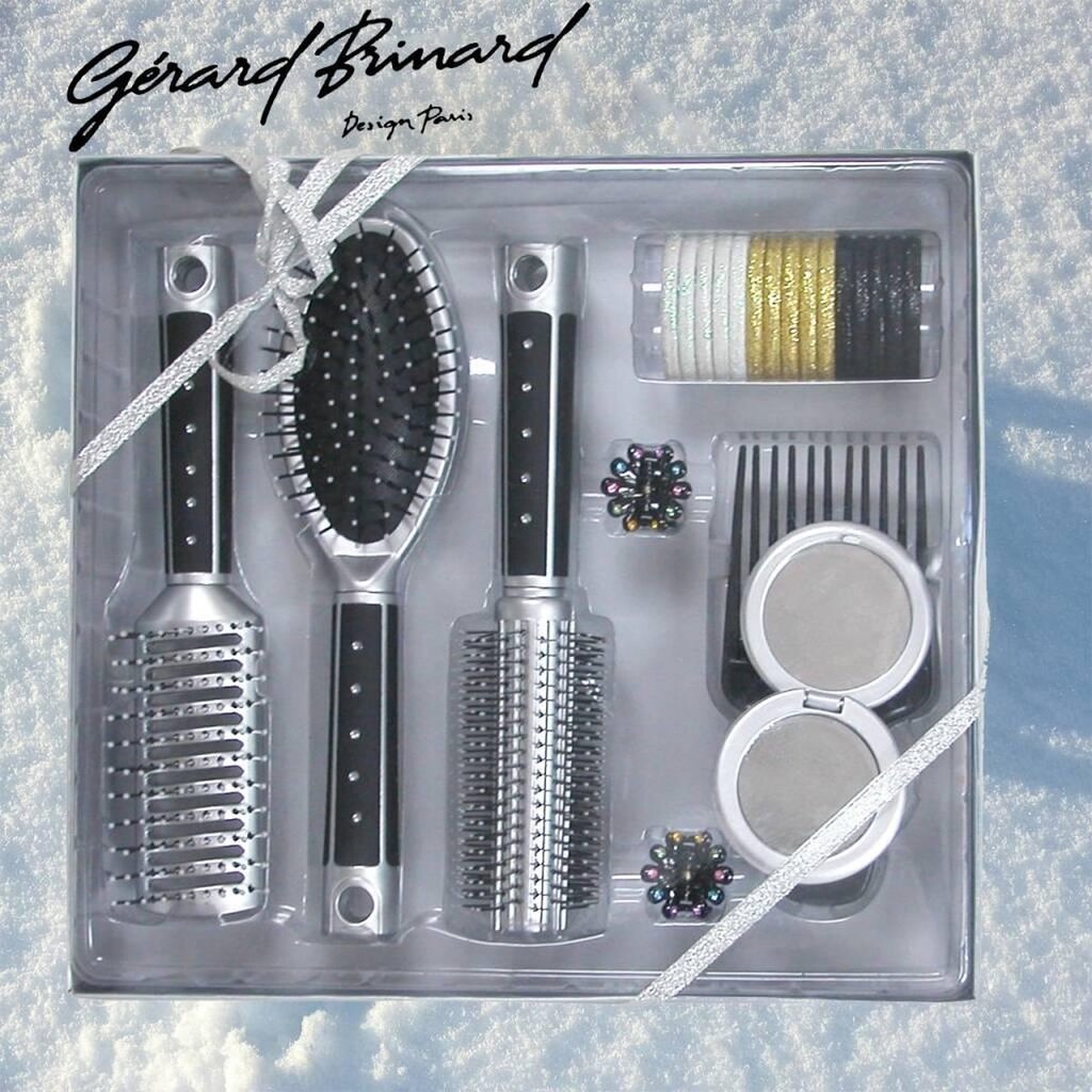 Plaukų šepečių ir aksesuarų rinkinys Gerard Brinard kaina ir informacija | Šepečiai, šukos, žirklės | pigu.lt