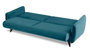 Диван-кровать MORO - диван, кушетка со спальной функцией и выдвижными ящиками в велюре (цвет: синий) цена и информация | Диваны | pigu.lt