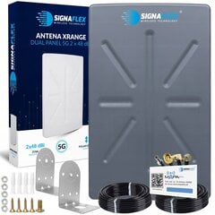 Антенна Signaflex Xrange Dual Panel 3G 4G LTE 96 dBi цена и информация | ТВ-антенны и аксессуары к ним | pigu.lt