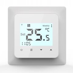 Kambario termostatas Tuya 3A, baltas цена и информация | Нагревательные коврики для пола и зеркал | pigu.lt