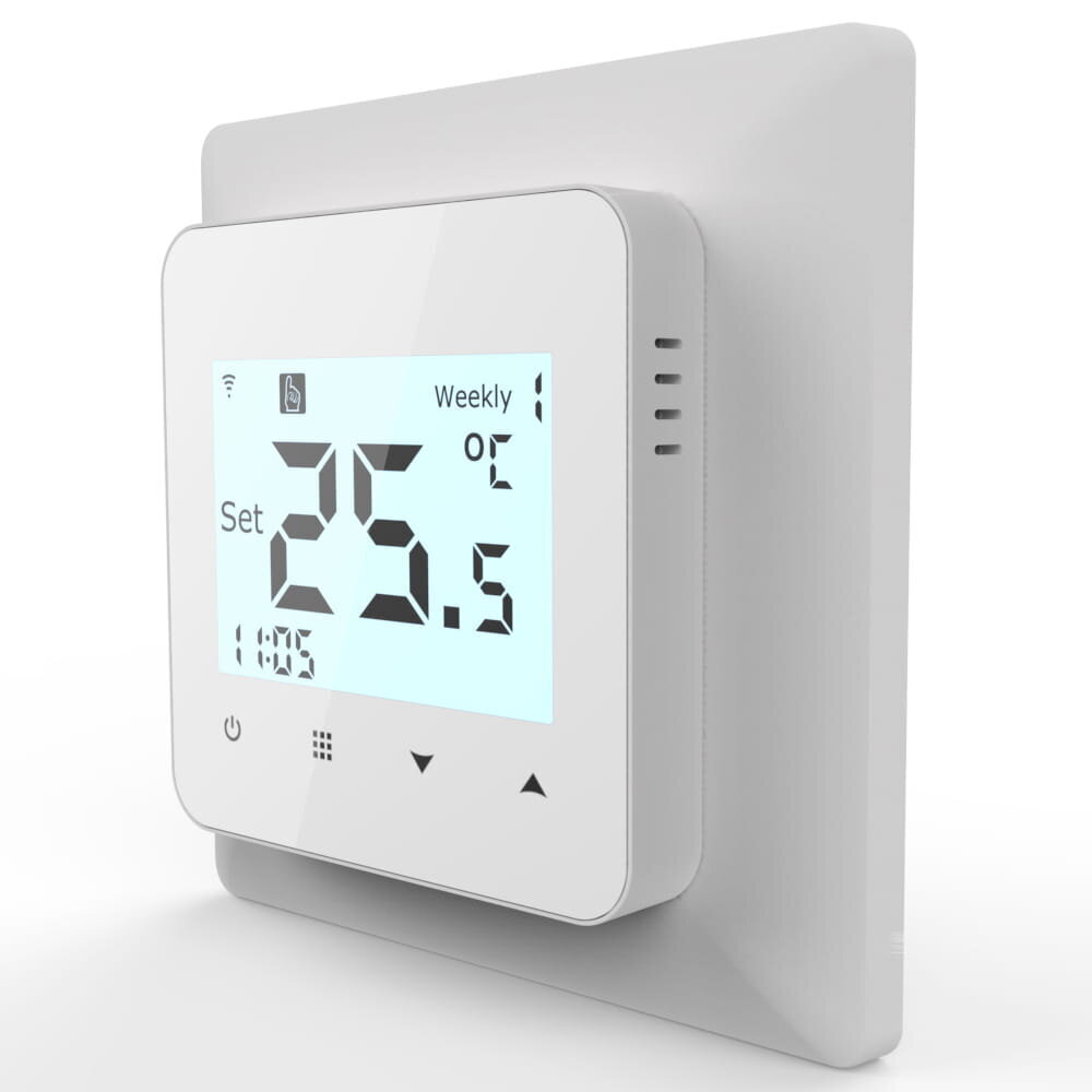 Kambario termostatas Tuya 3A, baltas цена и информация | Grindų ir veidrodžių šildymo kilimėliai | pigu.lt