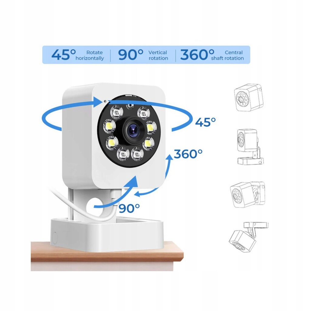 Tuya 1080P WiFi išmanioji stebėjimo kamera kaina ir informacija | Stebėjimo kameros | pigu.lt