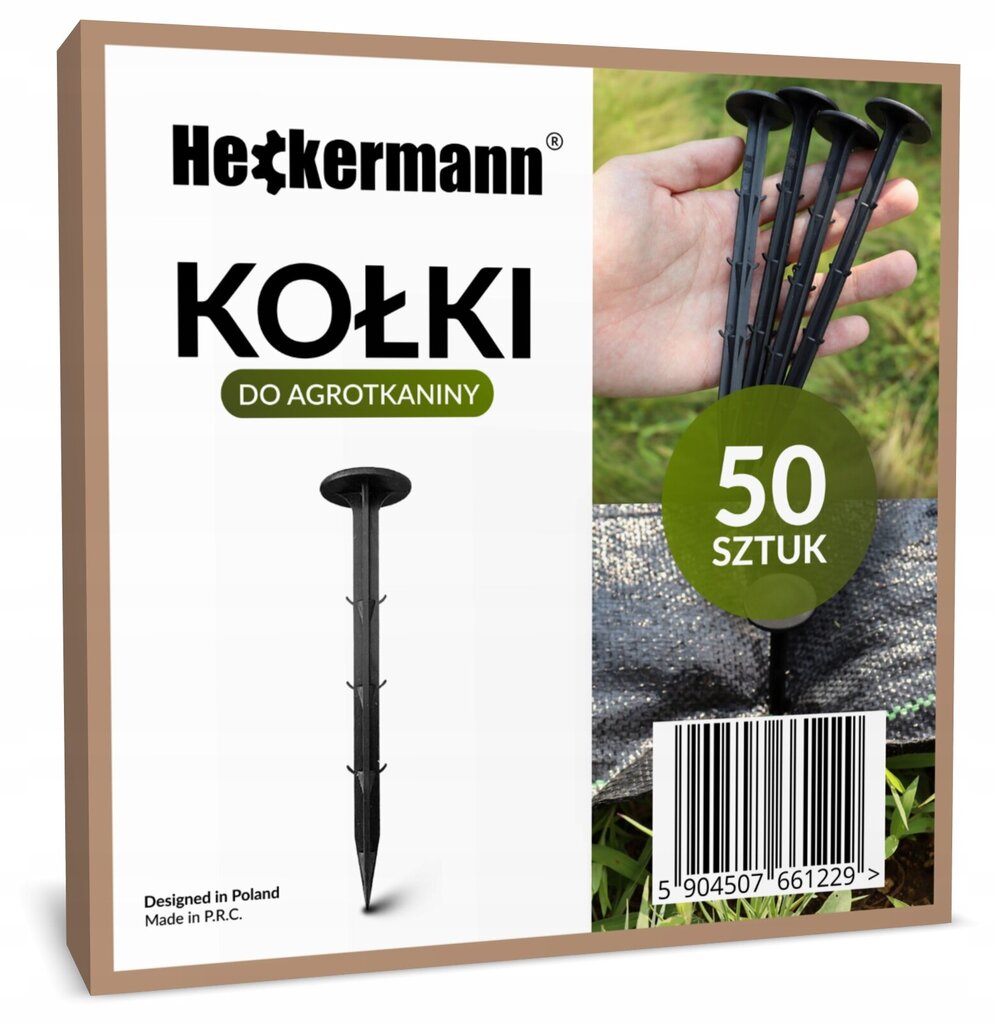 Agrotekstilės smeigtukai Heckermann, 16 cm, 50 vnt. цена и информация | Sodo įrankiai | pigu.lt