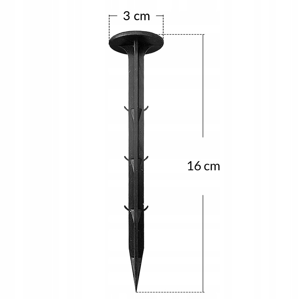 Agrotekstilės smeigtukai Heckermann, 16 cm, 50 vnt. kaina ir informacija | Sodo įrankiai | pigu.lt