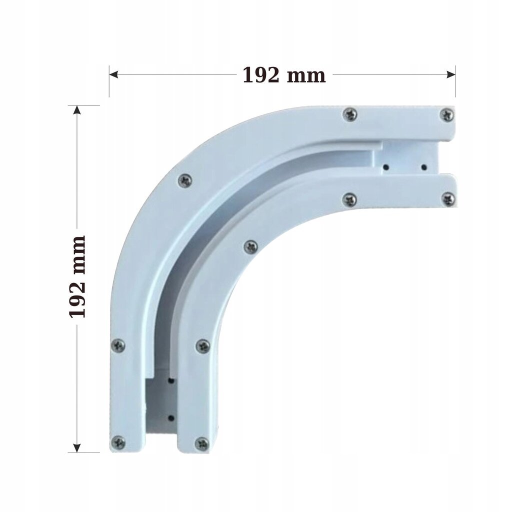 Viengubo karnizo elektrinių užuolaidų jungtis, 1 vnt. kaina ir informacija | Karnizai | pigu.lt
