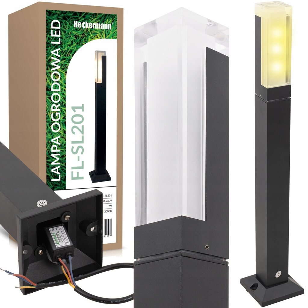 Pastatomas LED sodo šviestuvas Heckermann цена и информация | Lauko šviestuvai | pigu.lt