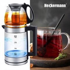 Электрический чайник Heckermann YD-08 2в1 со стеклянным фильтром, 2000 Вт цена и информация | Электрочайники | pigu.lt