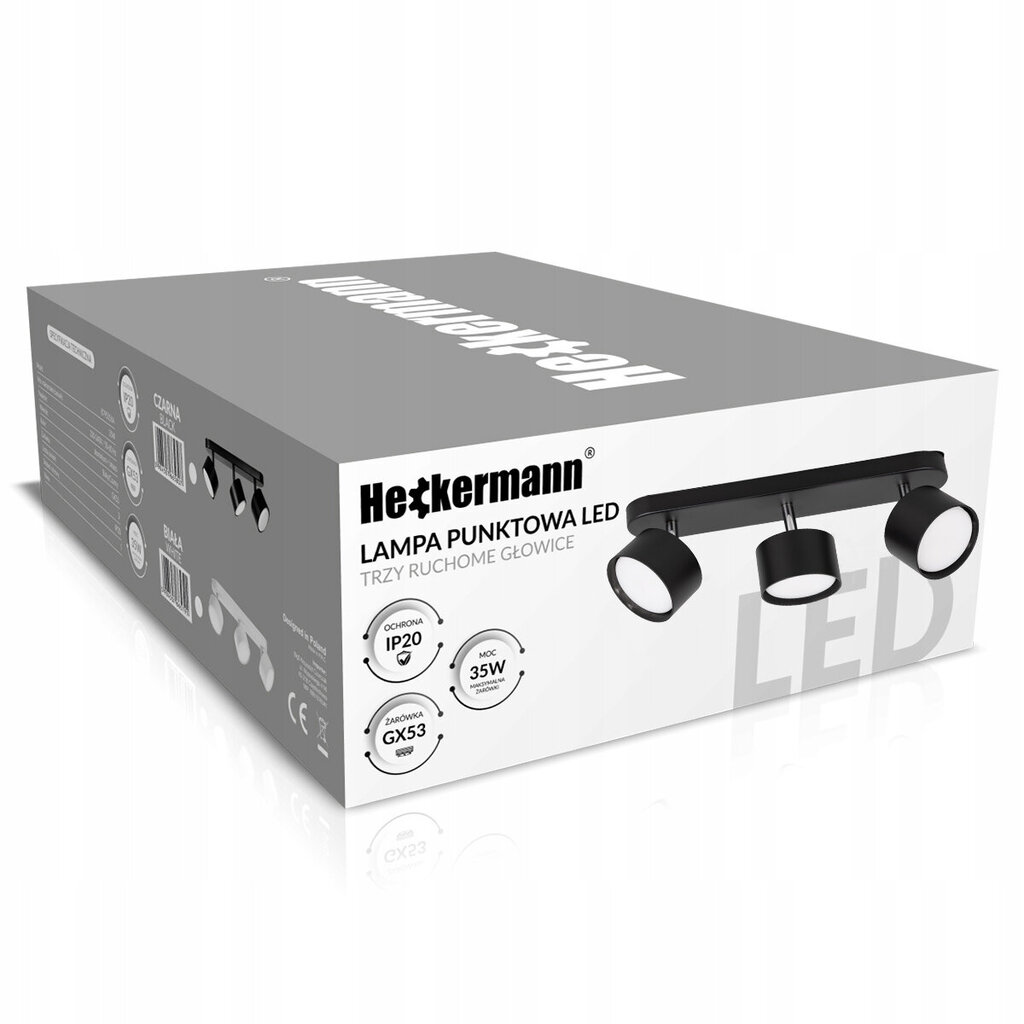 Heckermann lubinis šviestuvas kaina ir informacija | Lubiniai šviestuvai | pigu.lt
