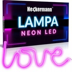 Heckermann šviečianti dekoracija Neon LED, 1 vnt. kaina ir informacija | Interjero detalės | pigu.lt