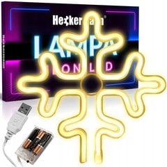 NEON LED WALL HANGING LAMP USB 3x цена и информация | Детали интерьера | pigu.lt