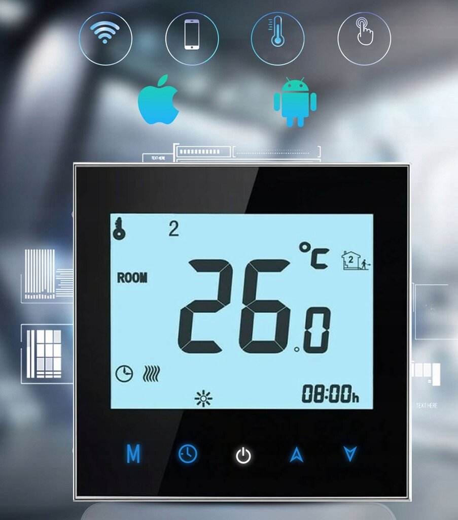 Grindų šildymo katilo tuya termostatas kaina ir informacija | Grindų ir veidrodžių šildymo kilimėliai | pigu.lt