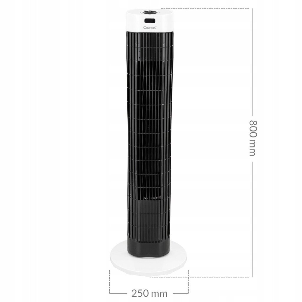Cronos tylus bokšto grindų ventiliatorius, didelis цена и информация | Ventiliatoriai | pigu.lt