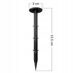 АГРОТЕКСТИЛЬНЫЕ БУЛАВКИ/ШТИФТЫ АНКЕРНЫЕ 100ШТ 15,5СМ цена и информация | Садовые инструменты | pigu.lt