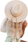Moteriška šiaudinė kepurė Manbeiya, smėlio spalvos kaina ir informacija | Kepurės moterims | pigu.lt