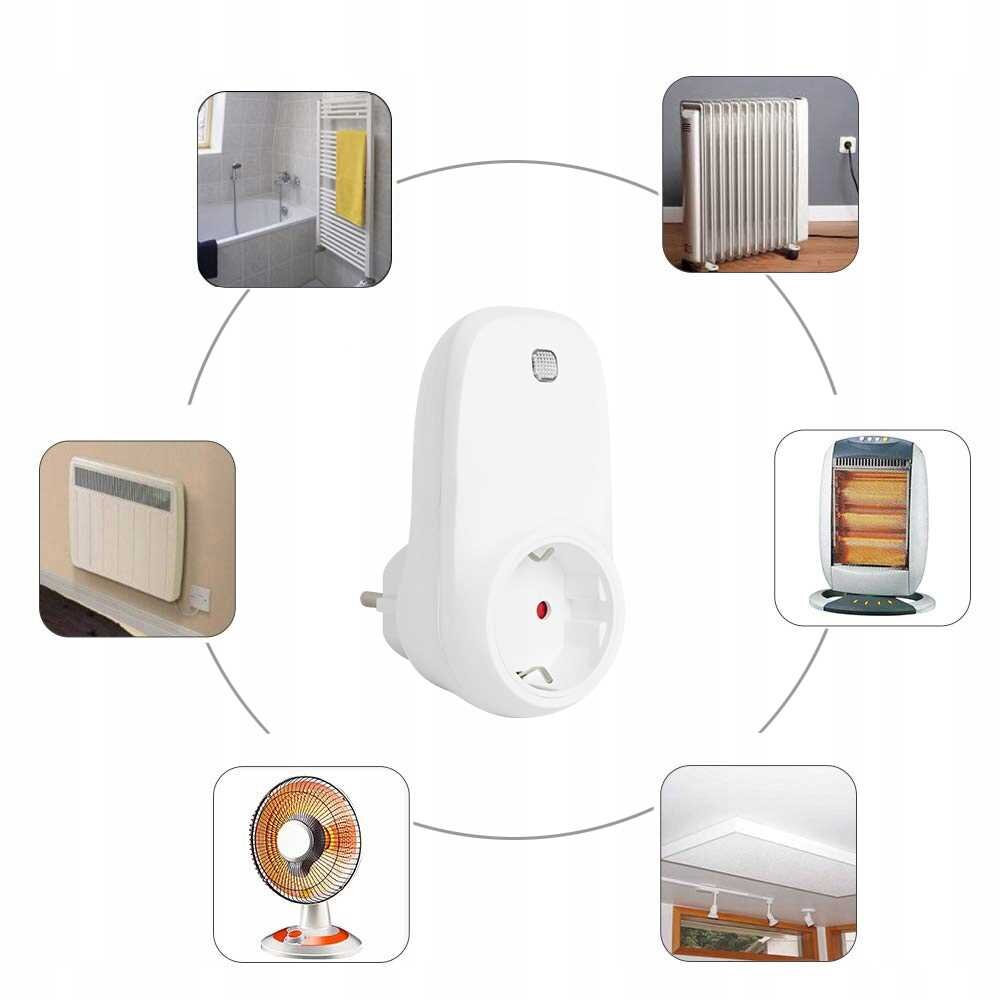 Universalus lizdo termostatas wifi valdiklis цена и информация | Priedai šildymo įrangai | pigu.lt