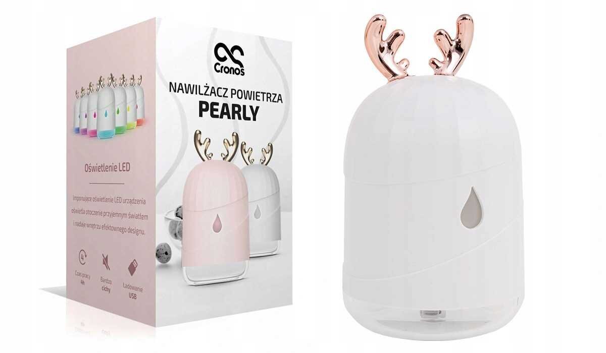 Cronos Pearly drėkintuvas usb valdomas aromaterapijos lempa kaina ir informacija | Oro valytuvai | pigu.lt