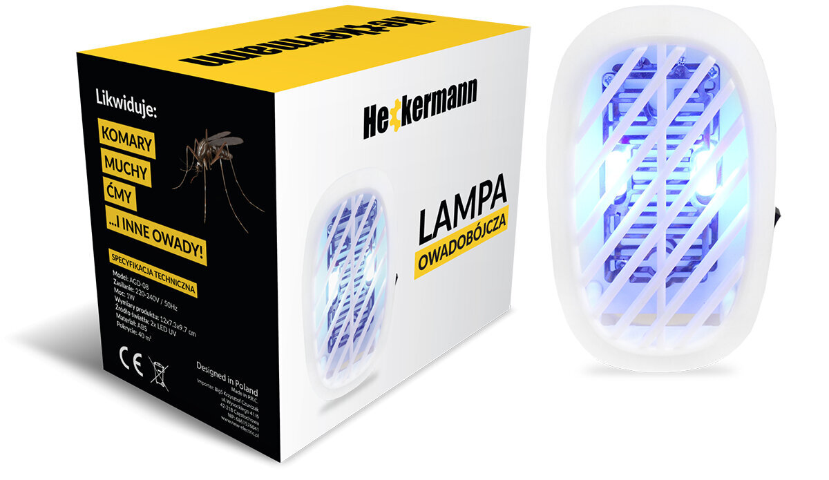Vabzdžių naikinimo lempa Heckermann, 230V цена и информация | Priemonės nuo uodų ir erkių | pigu.lt