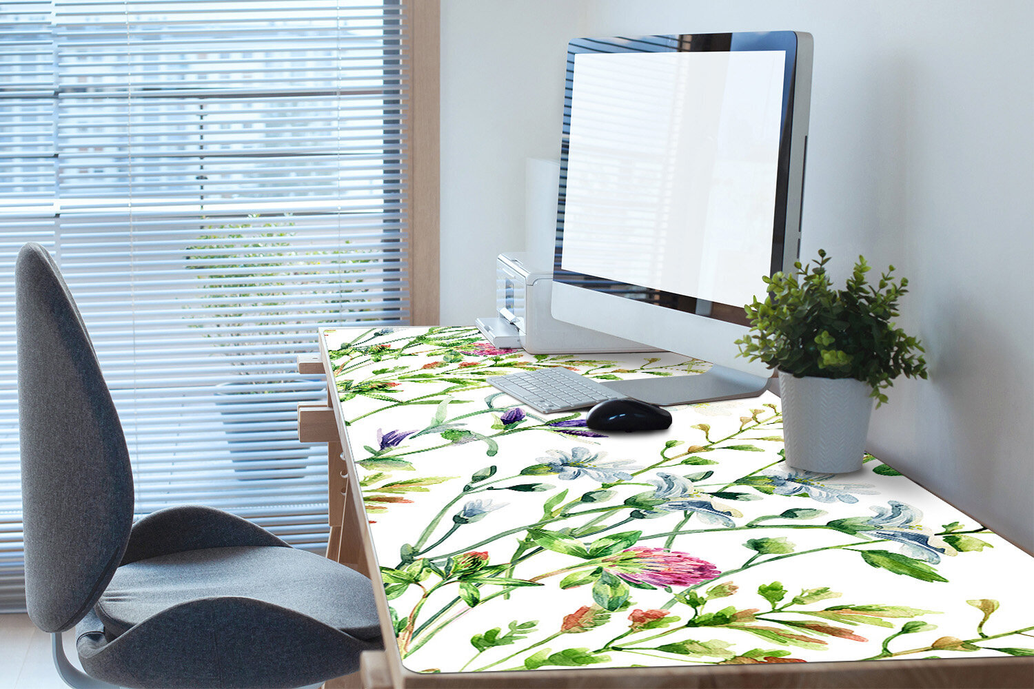 Decormat stalo kilimėlis, lauko gėlės, 90x45 cm цена и информация | Staltiesės, servetėlės | pigu.lt