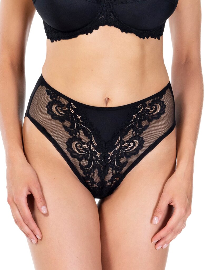 Kelnaitės moterims Lauma Lingerie Lace Love, juodos kaina ir informacija | Kelnaitės | pigu.lt