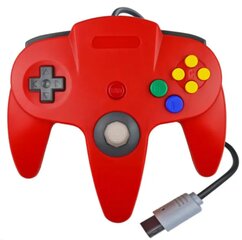 Красный контроллер Nintendo 64 С ДЖОЙСТИКОМ GAMECUBE цена и информация | Аксессуары для компьютерных игр | pigu.lt