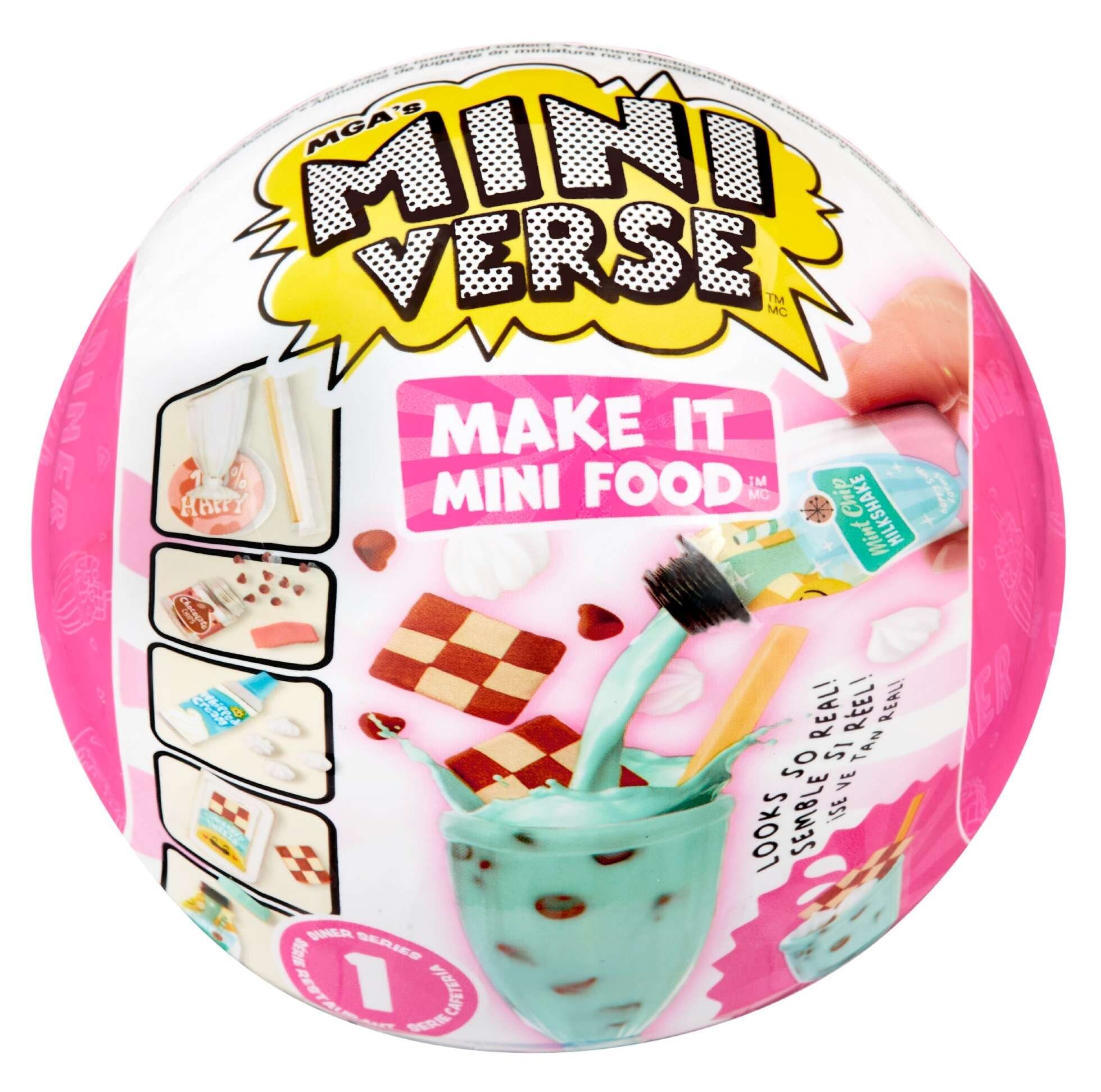 Žaislinio maisto rinkinys Mini Verse Make It Mini Food Series 1 MGA  Entertainment цена | pigu.lt